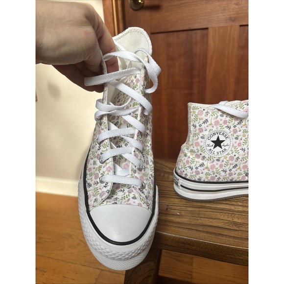 Woman's Converse Floral Chuck Taylor All Star EVA Lift Platform Size 5.5 - Picture 8 of 12